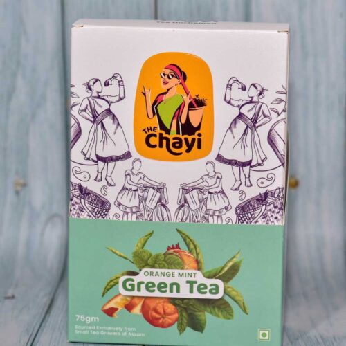 The Chayi Orange Mint Green Tea 75gm packet 2