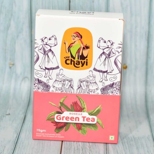 The Chayi Roselle Green Tea 75gm packet 1