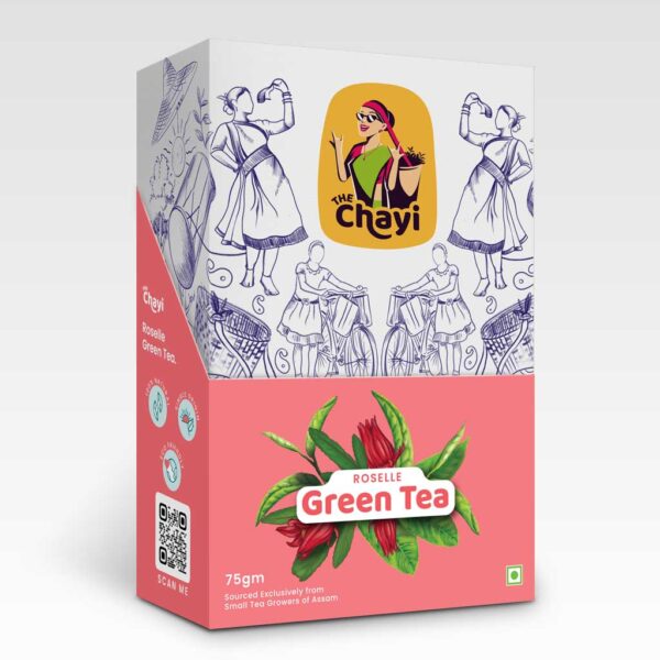 The Chayi Roselle Green Tea 75gm packet